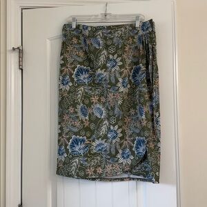 RipSkirt Hawaii La Bohemia Olive Wrap Skirt, Length 3